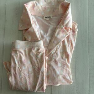 Djerf Avenue Summer Treat Short Sleeve and Shorts Pajama Lounge Set NWOT XXL